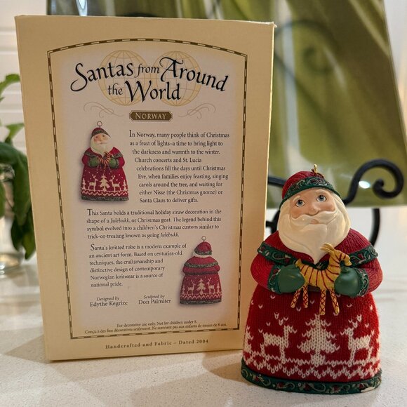 HALLMARK Keepsake Santas from Around the World NORWAY - Picture 1 of 11